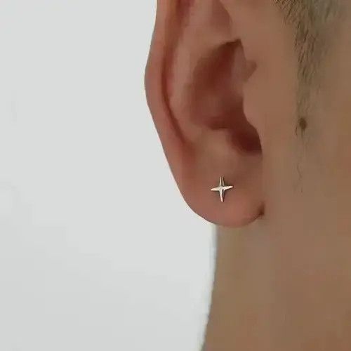 Other 100%925 silver retro punk earrings （1pairs） Size ONE SIZE - 3 Thumbnail
