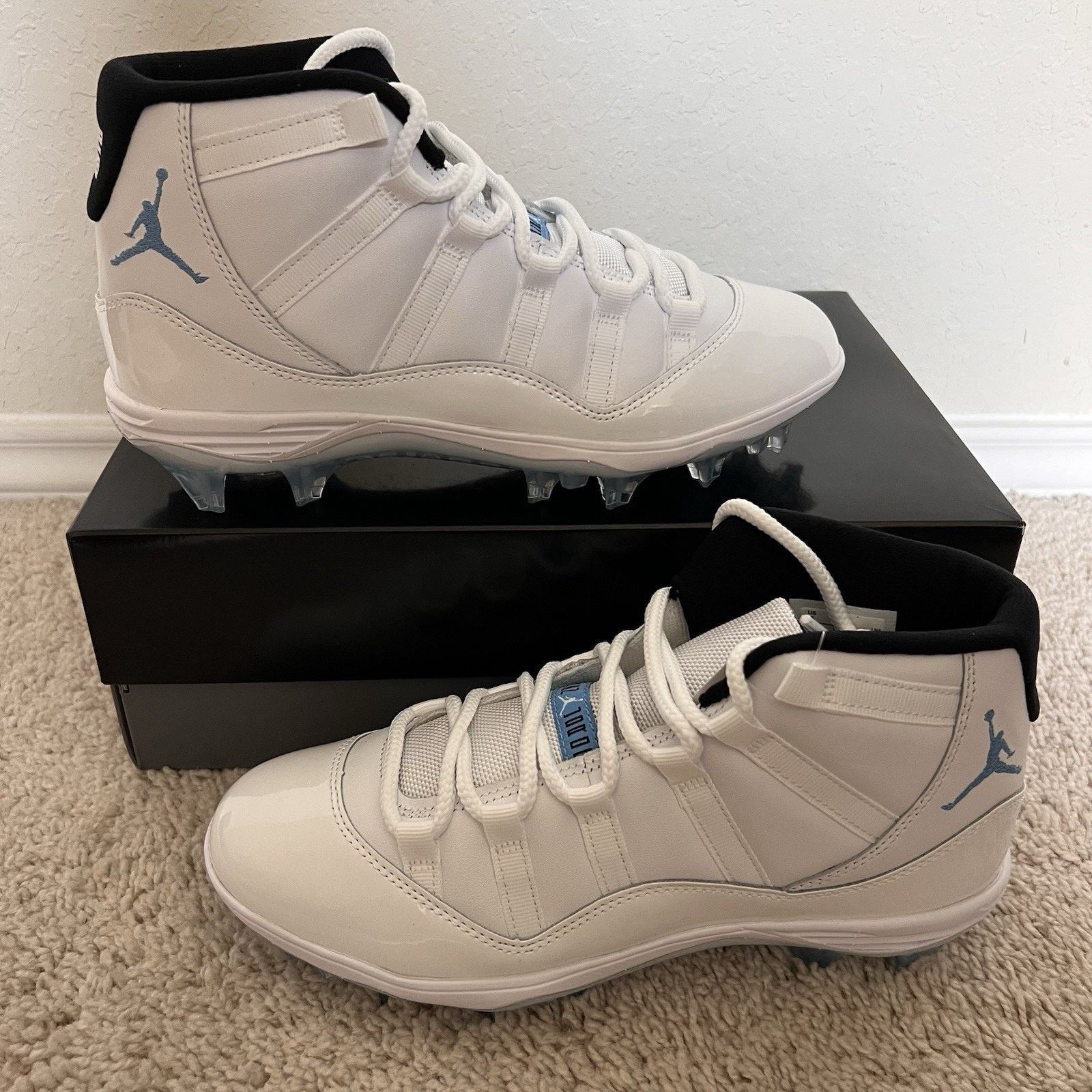 Nike Jordan 11 Retro TD Legend Blue White Size 9.5 Football  display picture 1