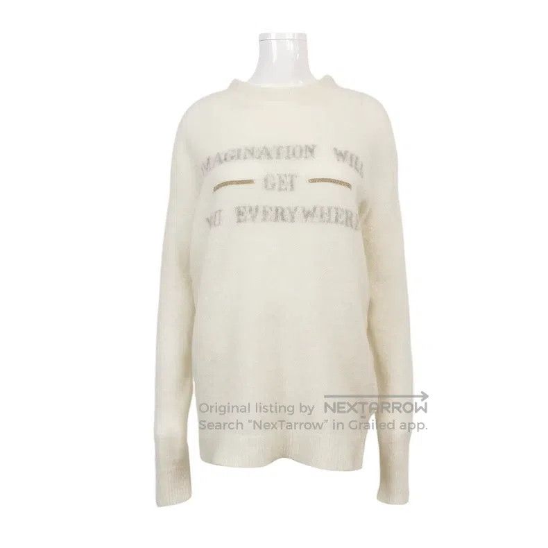 Brunello Cucinelli Brunello Cucinelli Mohair and wool blend letter logo round Size US M / EU 48-50 / 2 - 1 Thumbnail