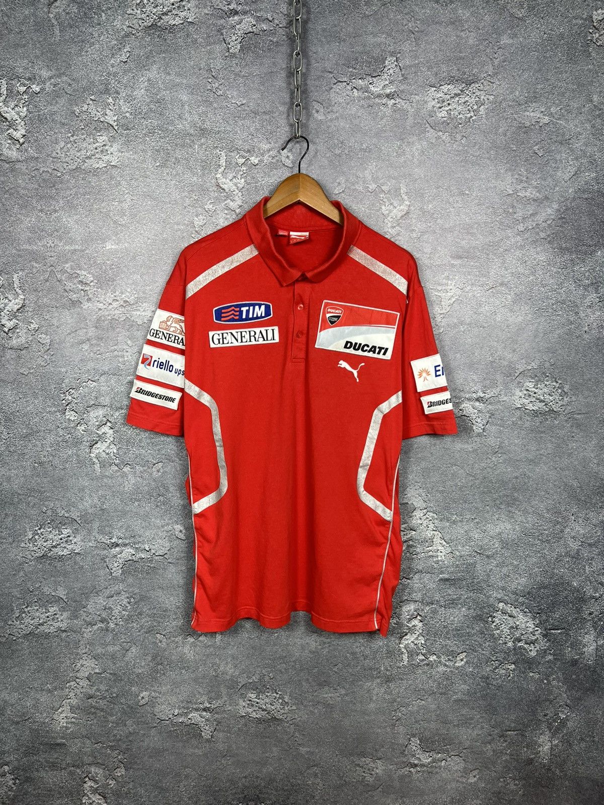 Puma Vintage Puma x Ducati Racing Polo T-shirt Jersey Size XXL Size US XXL / EU 58 / 5 - 1 Thumbnail