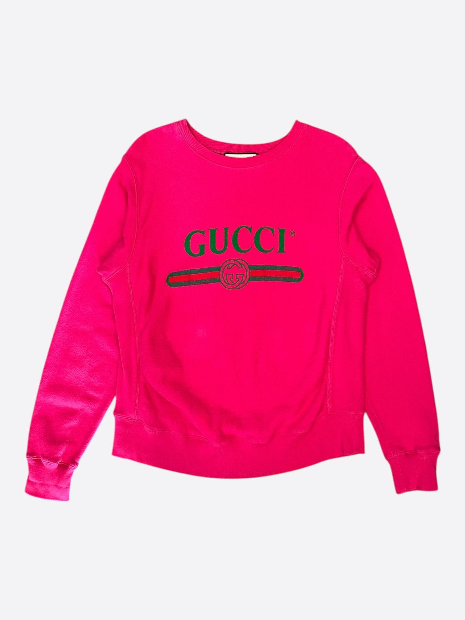 Gucci Gucci Pink Bootleg logo Sweater Size US S / EU 44-46 / 1 - 1 Thumbnail