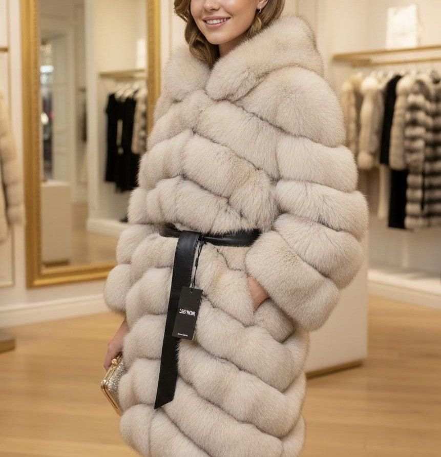 Other Les Noir women's fur coat in genuine fox size IT 44 Size M / US 6-8 / IT 42-44 - 8 Thumbnail