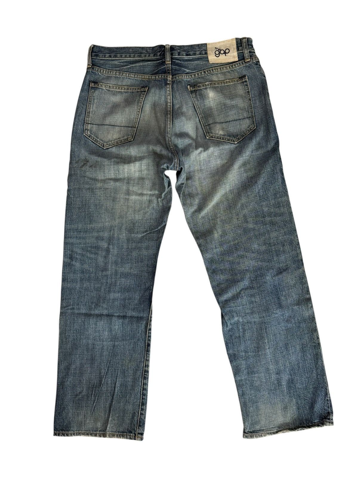 Gap Vintage Y2K Gap Baggy Distressed Nice Design Denim Jeans Size US 33 - 16 Thumbnail