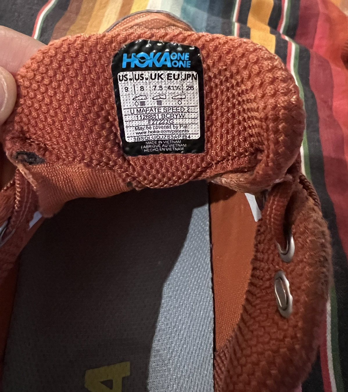 Hoka Hoka Speed 2 Mafate in Baked Clay colorway Size US 8 / EU 41 - 8 Thumbnail