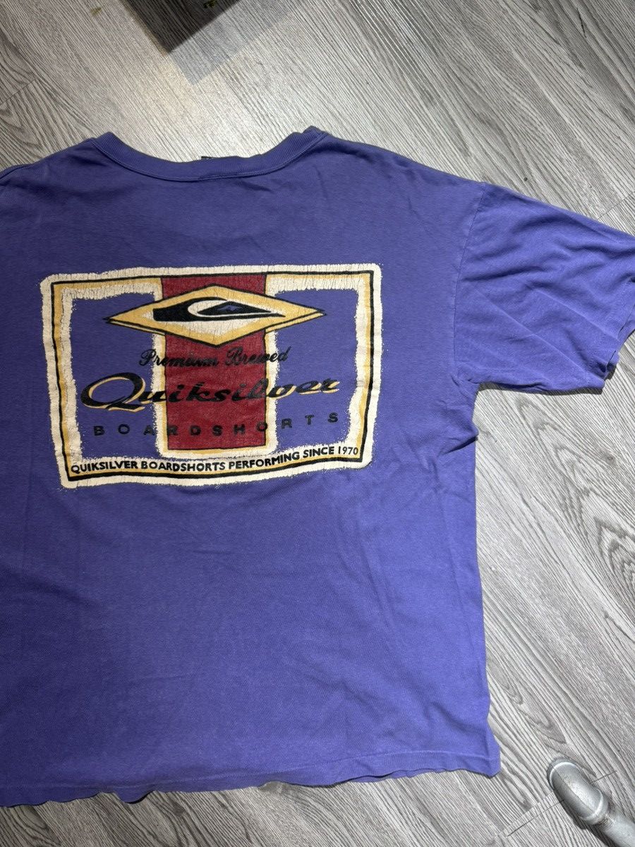 Quiksilver 90’s QUICKSILVER RARE CENTRAL LOGO JAPANESE RETRO TSHIRT TEE Size US XL / EU 56 / 4 - 6 Thumbnail