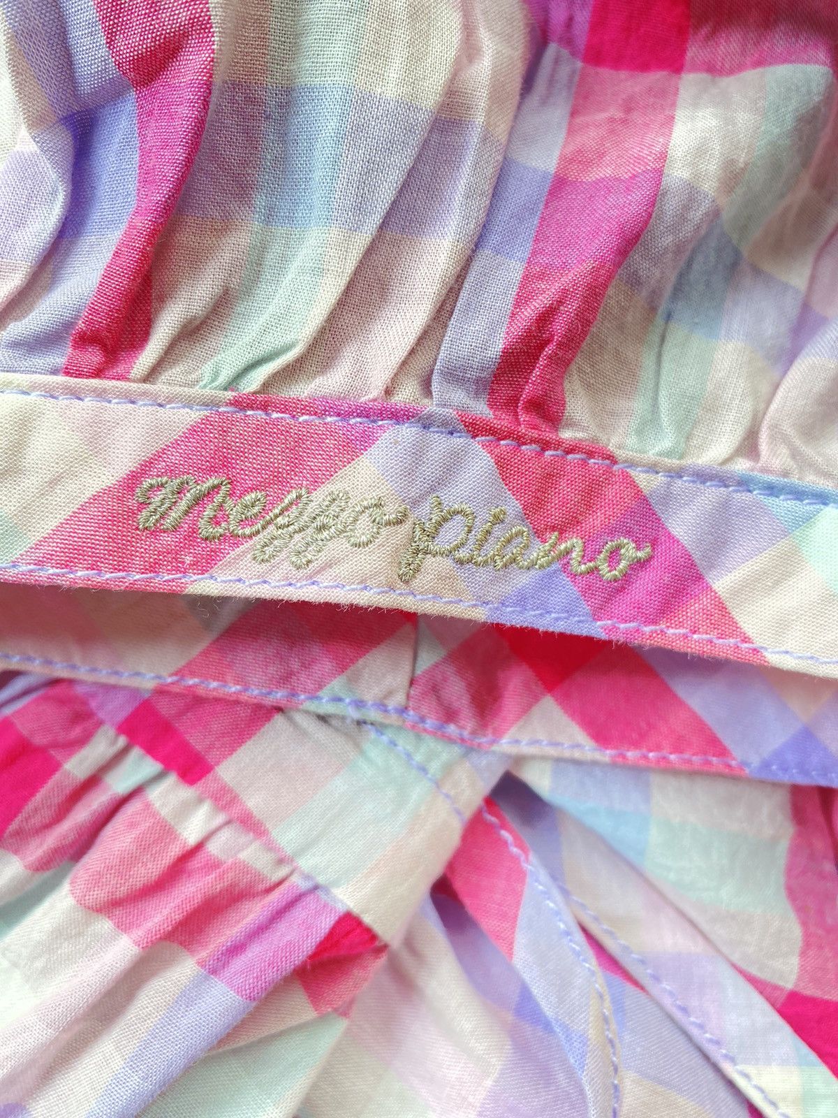 Designer × Japanese Brand Mezzo Piano For Candy Girts Pastel Plaid Hoodie. Size ONE SIZE - 6 Thumbnail