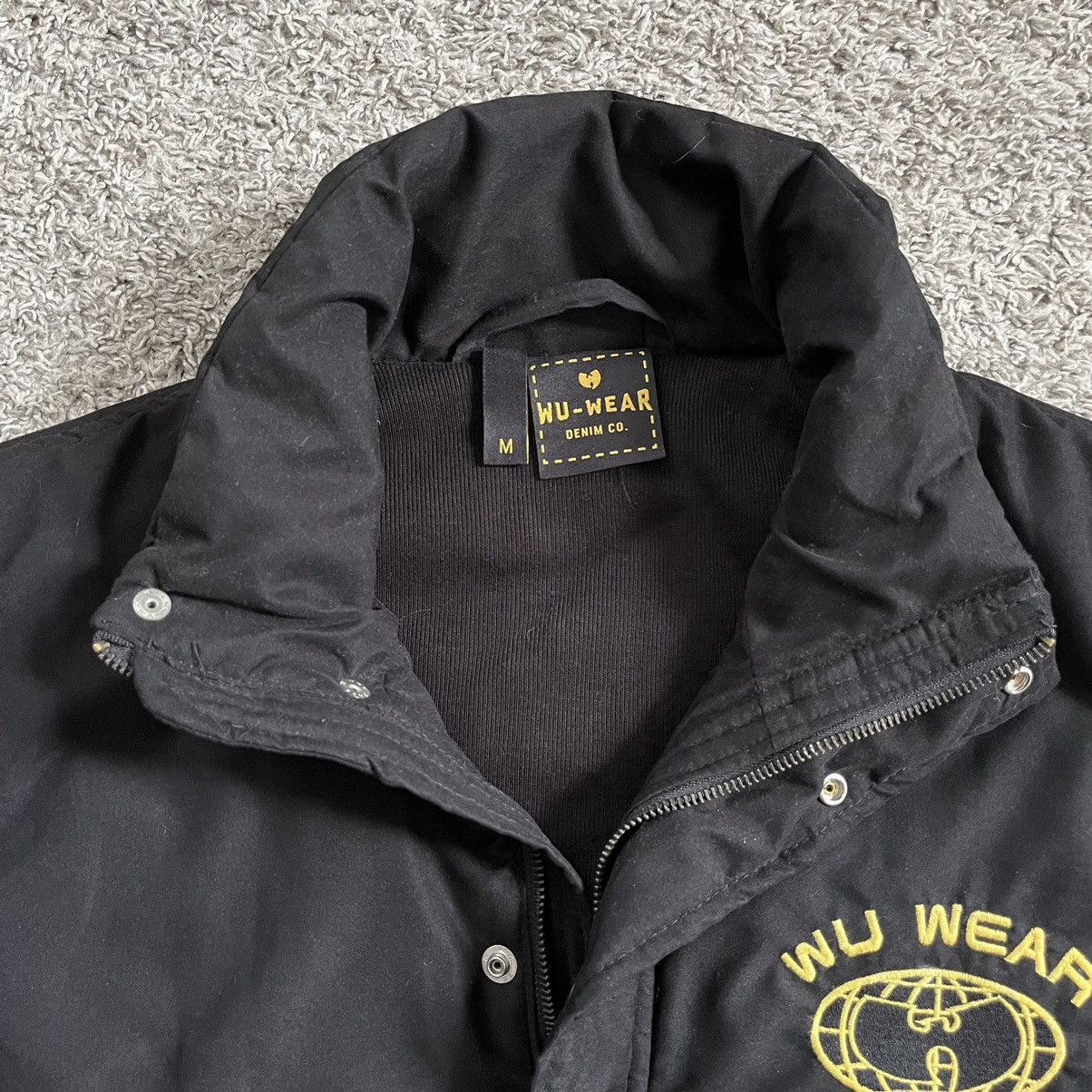 Wu-Tang Clan 🔴Wu-Wear Jacket Size Medium Wu-Tang Black Coat Rza Gza Size US M / EU 48-50 / 2 - 6 Thumbnail