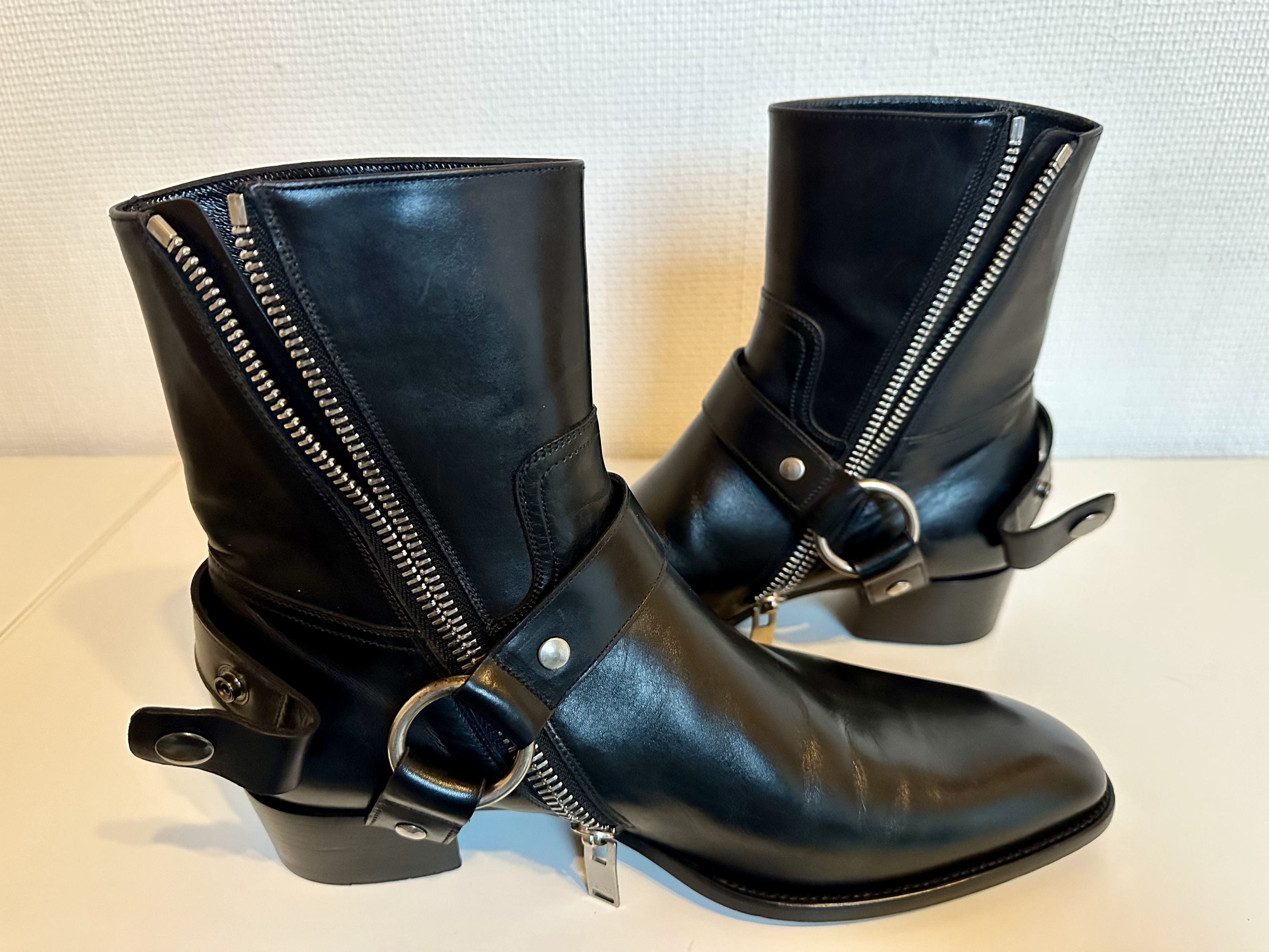 Hedi Slimane × Saint Laurent Paris FW13 HARNESS WYATT ZIPPED BOOT Size US 9 / EU 42 - 9 Thumbnail