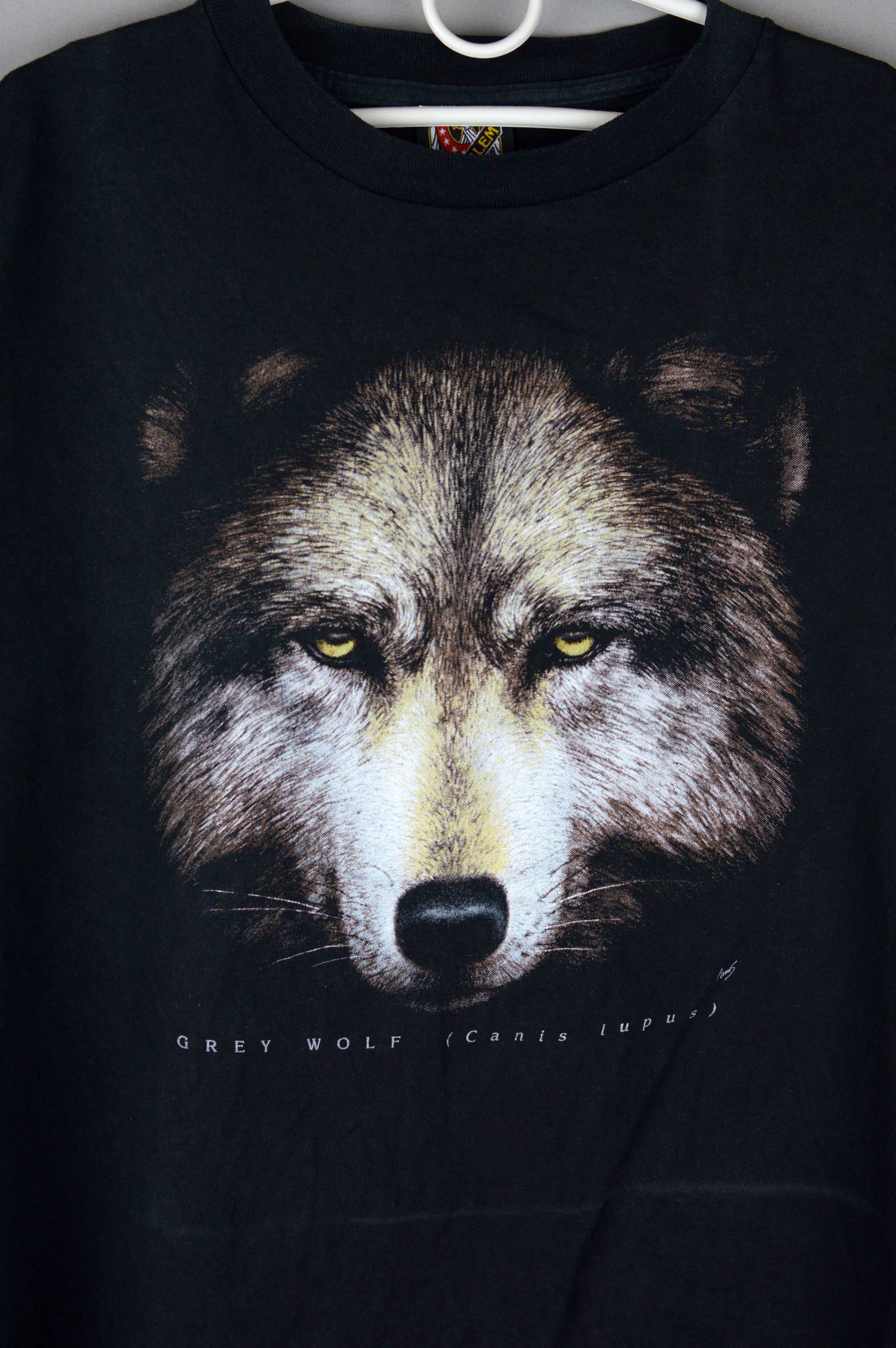 Vintage Vintage 3D Emblem Grey Wolf t shirt Size US XL / EU 56 / 4 - 2 Thumbnail