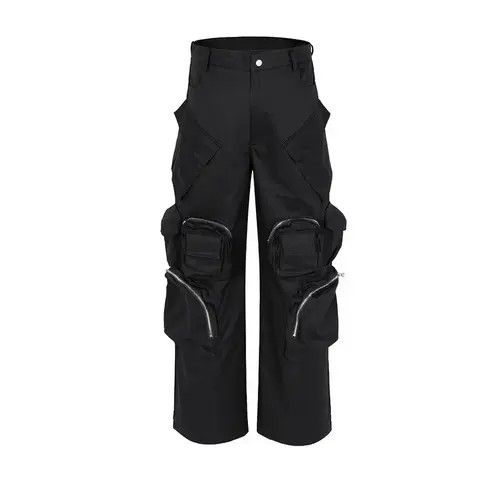 Designer Wide Cargo Pants High Street with Poker Straight Baggy Y2K Size US 32 / EU 48 - 6 Thumbnail