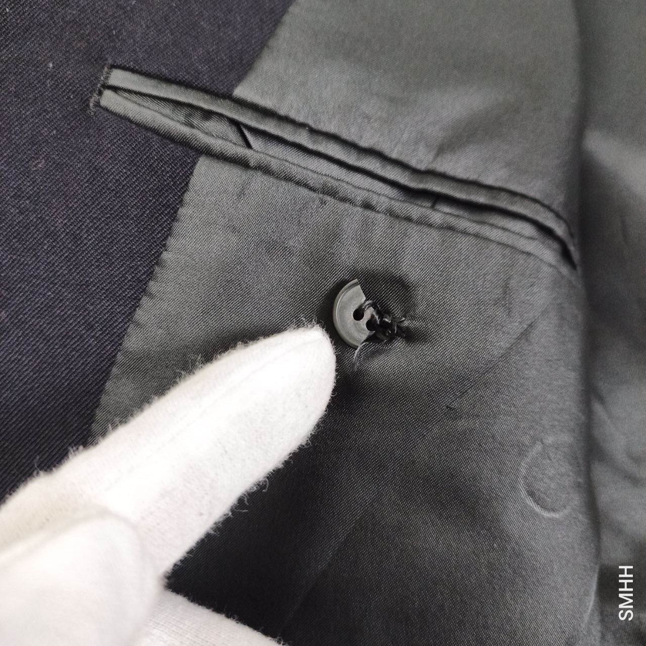 Yohji Yamamoto 🔥A.A.R. Yohji Yamamoto x Durban Blazer 2B – Dark Navy – M Size 40R - 21 Thumbnail
