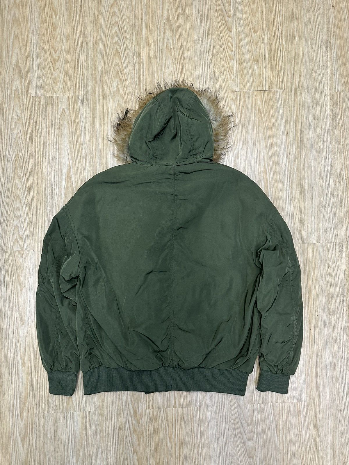 14th Addiction × If Six Was Nine × Le Grande Bleu (L.G.B.) GRAIL GRL ARMY FUR BAGGY BOMBER JACKET MJ167 Size US M / EU 48-50 / 2 - 2 Thumbnail