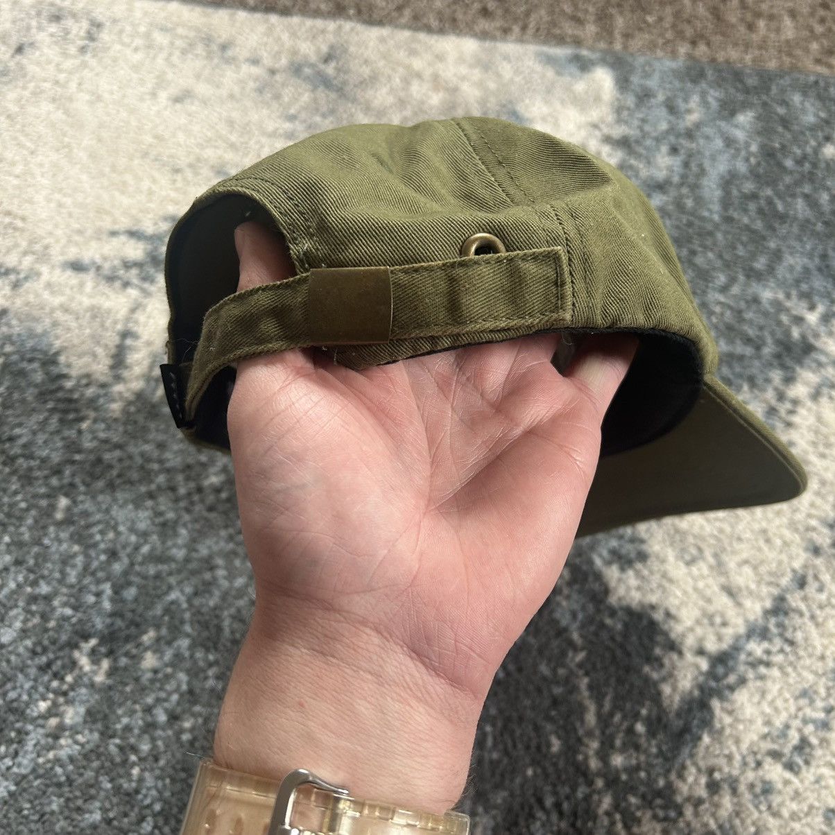 Jiberish × Vintage JiBERiSH J LOGO UNSTRUCTURED 6 PANEL CAP OLiVE DRAB KHAKi Size ONE SIZE - 4 Thumbnail
