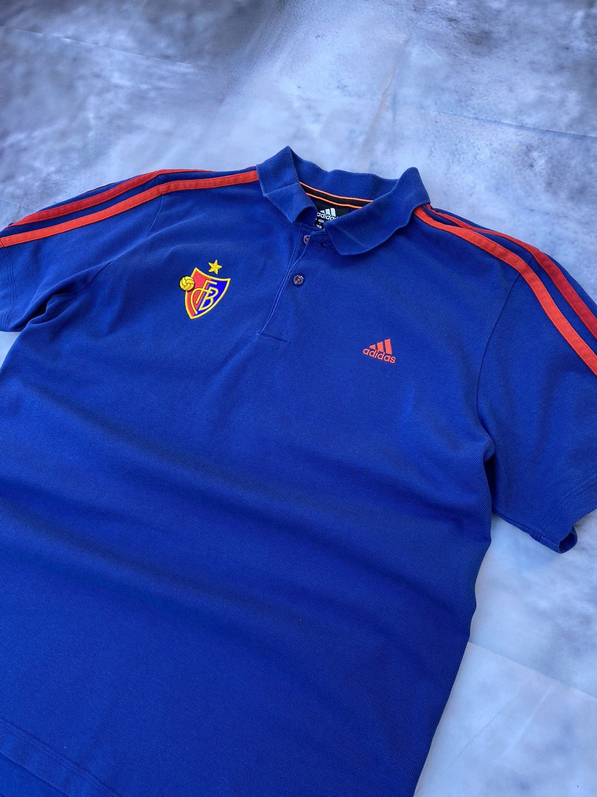 Adidas Vintage Adidas FC Basel 2012 Polo Soccer Football Shirt Size US L / EU 52-54 / 3 - 5 Thumbnail