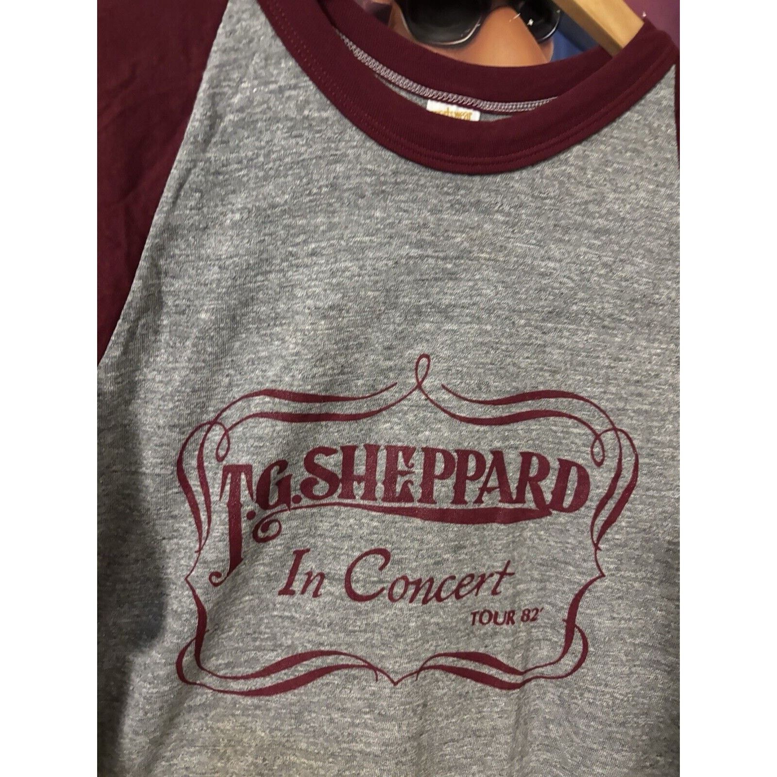 Other vintage T.G sheppard 1980s reglan shirt Long Sleeve Grey L Size US L / EU 52-54 / 3 - 3 Thumbnail