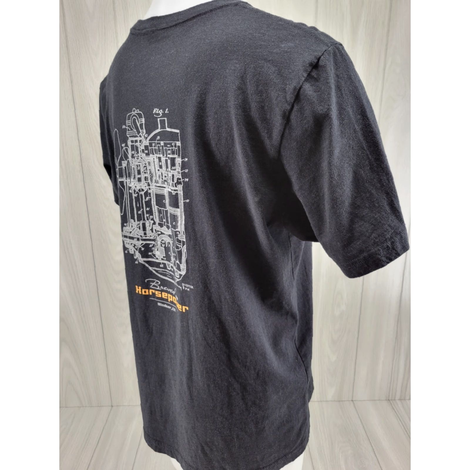 Vintage Mash Lab Brewing Windsor Co. Shirt XL Black Men Short Sleeve T-Shirt Size US XL / EU 56 / 4 - 5 Thumbnail