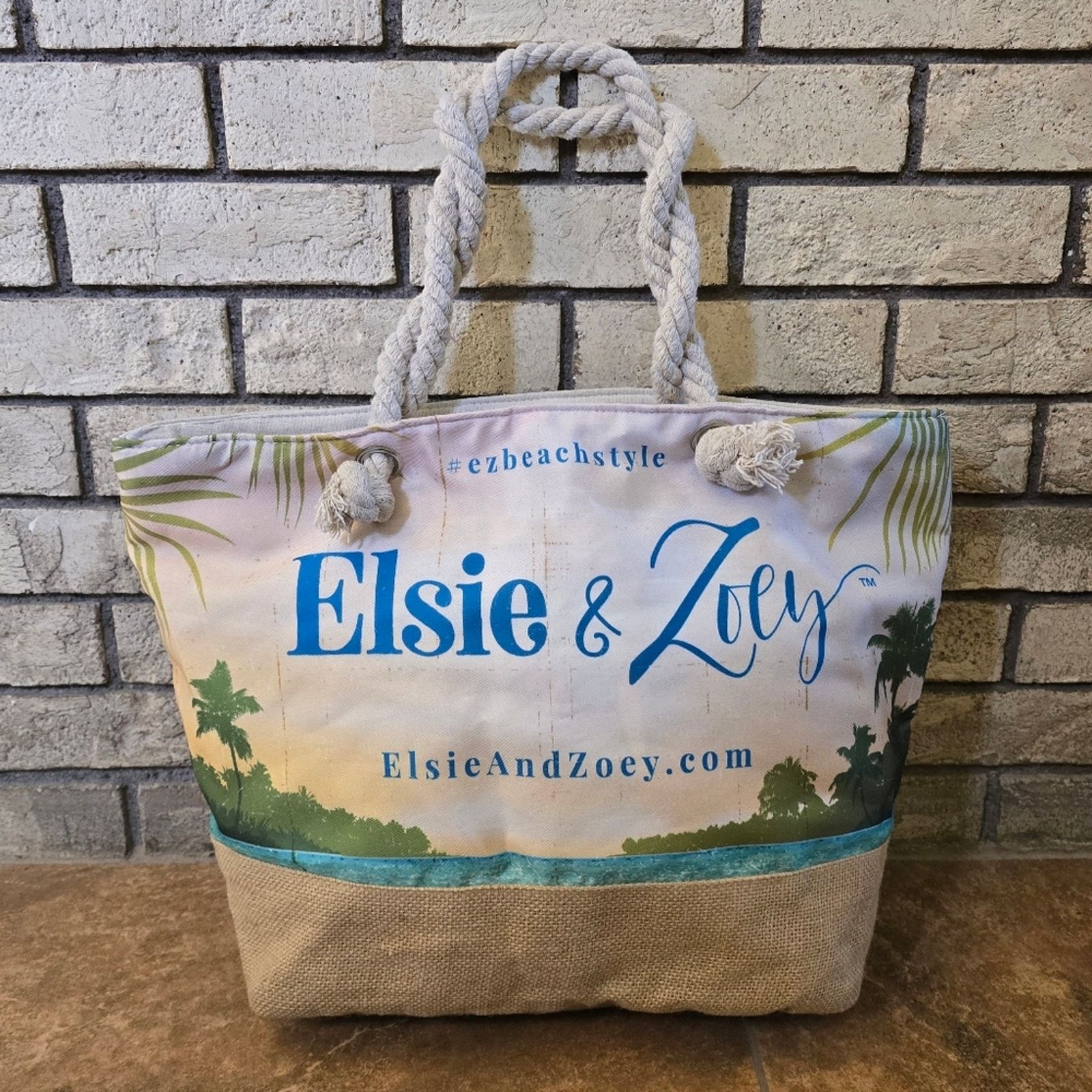 Other Multicolored Elsie & Zoey Canvas Beach Tote Size ONE SIZE - 1 Thumbnail