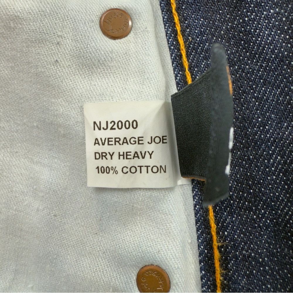 Nudie Jeans Nudie Men's Size 30x28 NJ2000 Average Joe Dry Heavy 100% Co Size US 30 / EU 46 - 3 Thumbnail