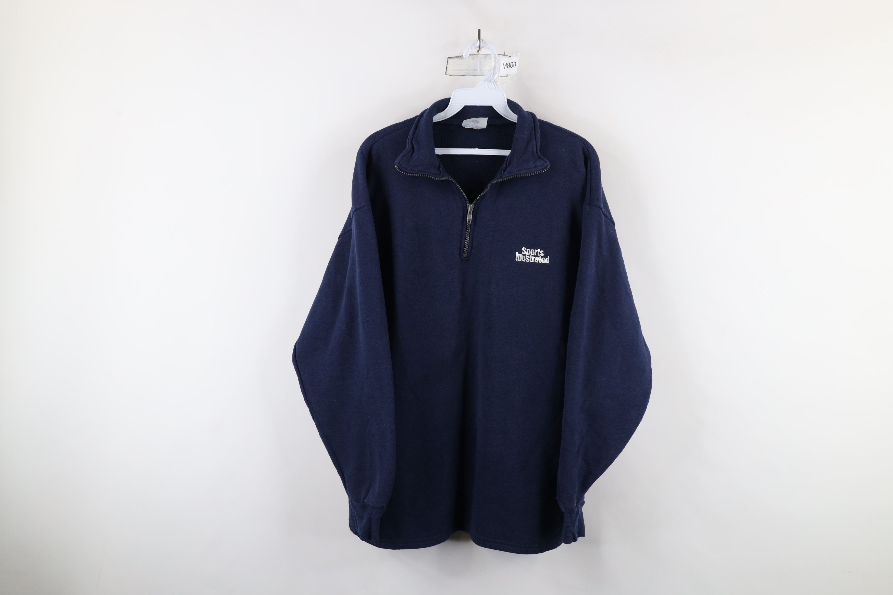 Vintage Vintage 90s Y2K Spell Sports Illustrated Half Zip Sweatshirt Size US XL / EU 56 / 4 - 1 Thumbnail