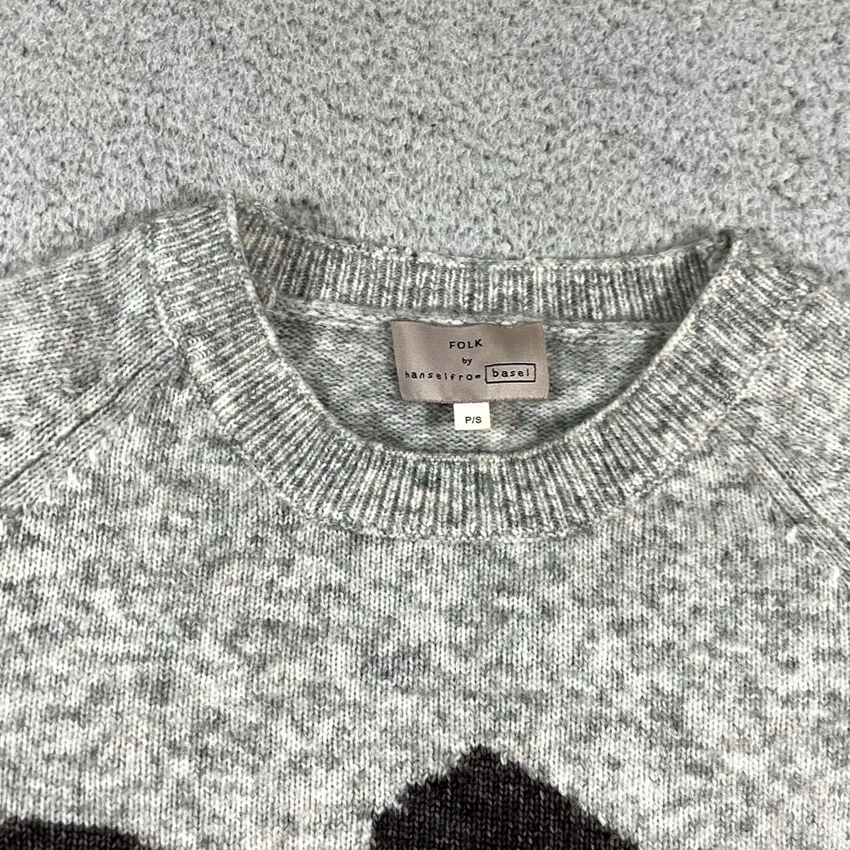 Anthropologie Anthropologie Folk Sweater Womens S Gray Wool Pullover Crew Neck Long Sleeve Bohemian Bird Logo All Seasons Fall Winter Mens Womens Boys Girls Size S / US 4 / IT 40 - 6 Thumbnail