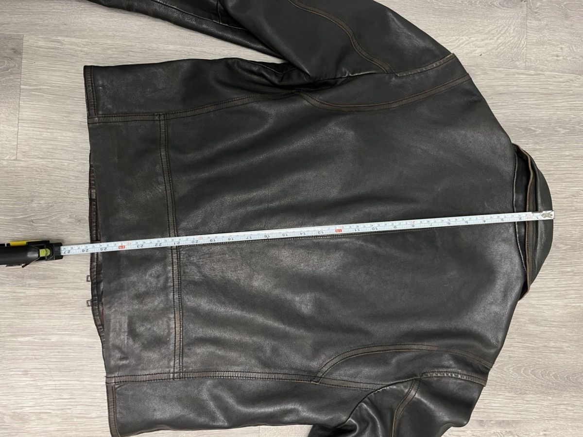 John Varvatos Asymmetrical leather biker jacket. Size US L / EU 52-54 / 3 - 14 Thumbnail