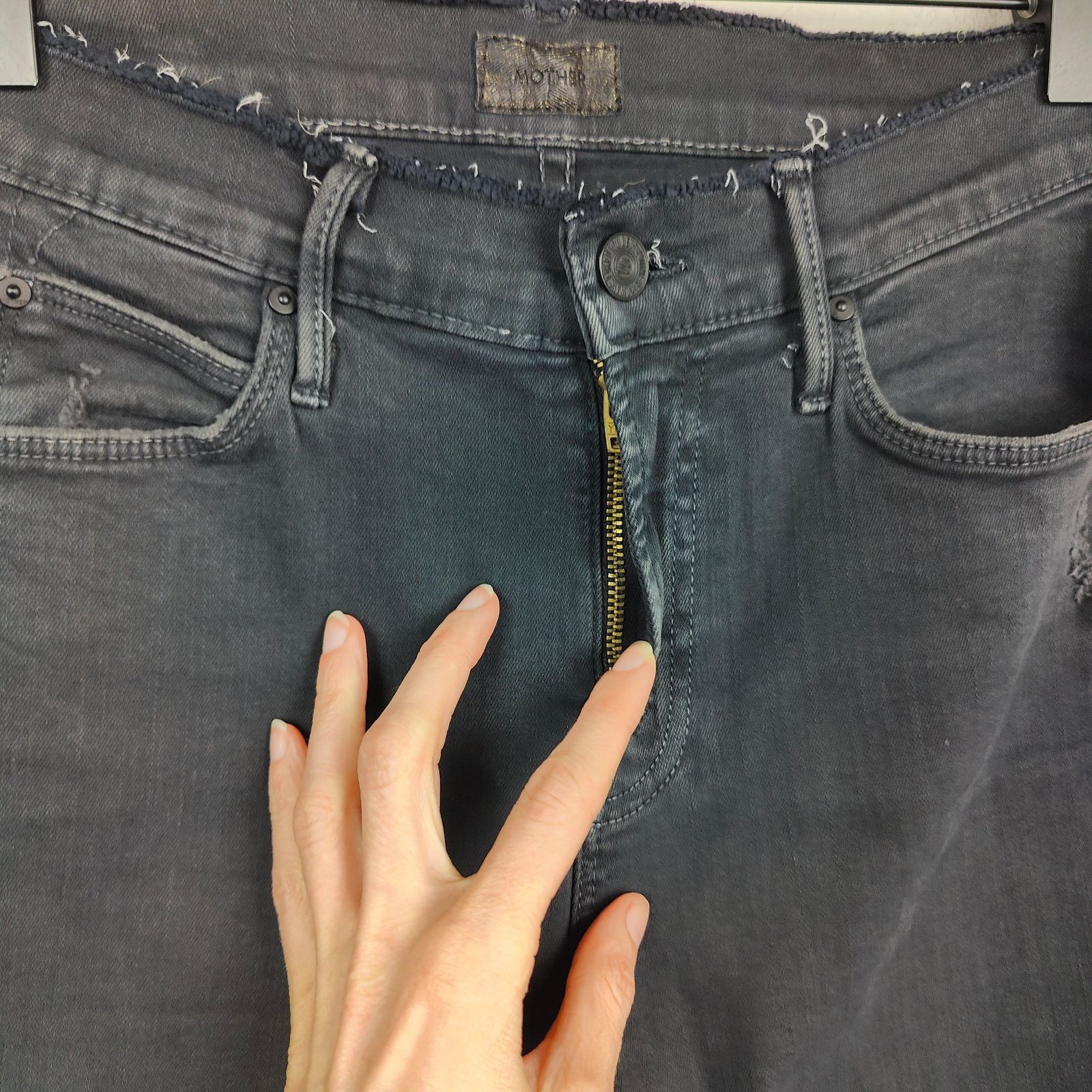 MOTHER Mother The Double Fray Jeans Womens 24 Sexy Just Walked Size 24" / US 00 / IT 34 - 4 Thumbnail