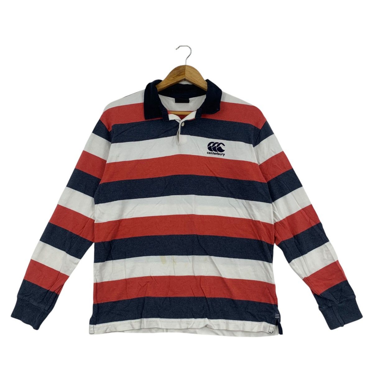 Canterbury of New Zealand Vintage CANTERBURY NEW ZEALAND Rugby Polo Tee Shirt Top Size US L / EU 52-54 / 3 - 1 Thumbnail