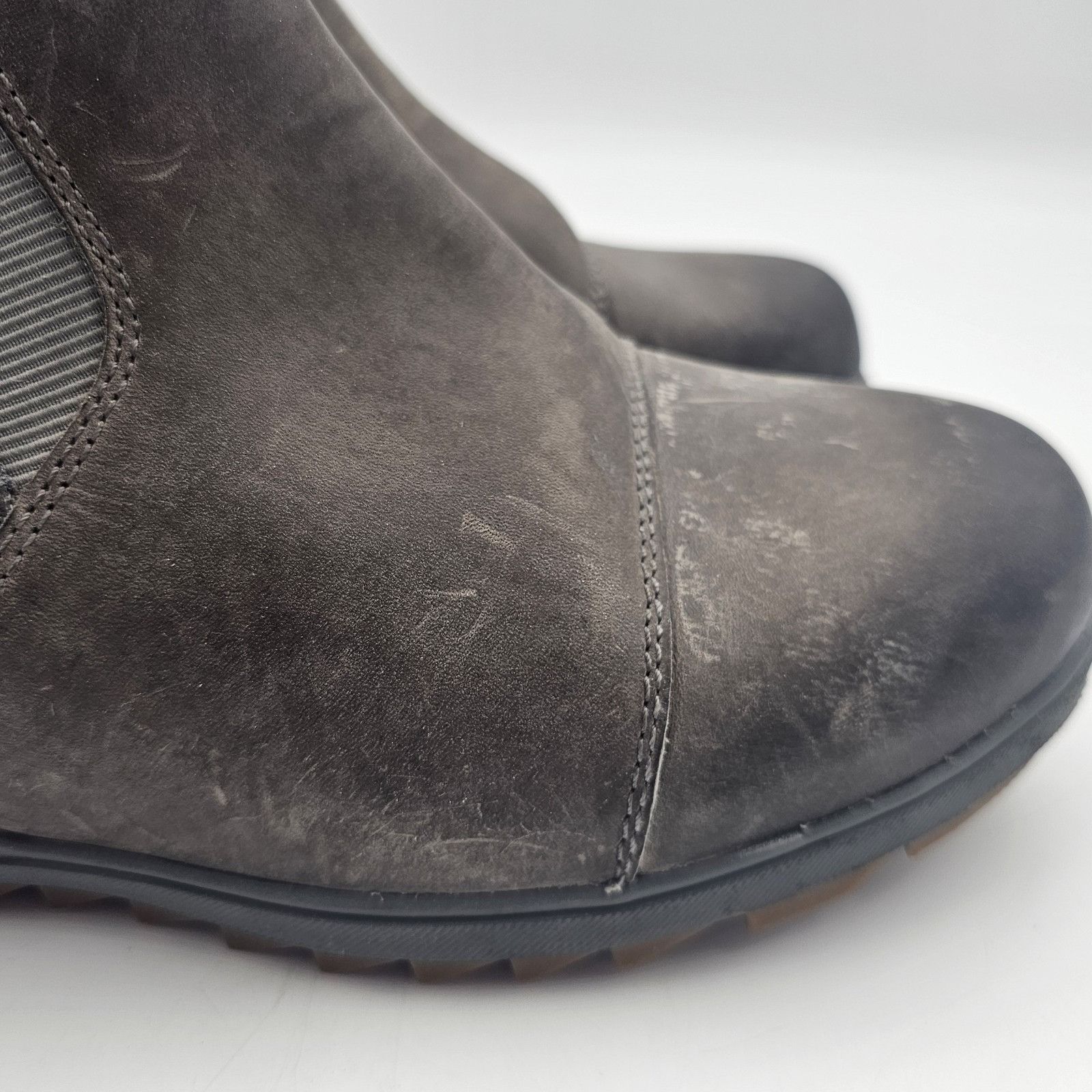 SOREL Sorel Evie Pull-On Waterproof Suede Leather Wedge Ankle Boot Size US 9 / IT 39 - 7 Thumbnail