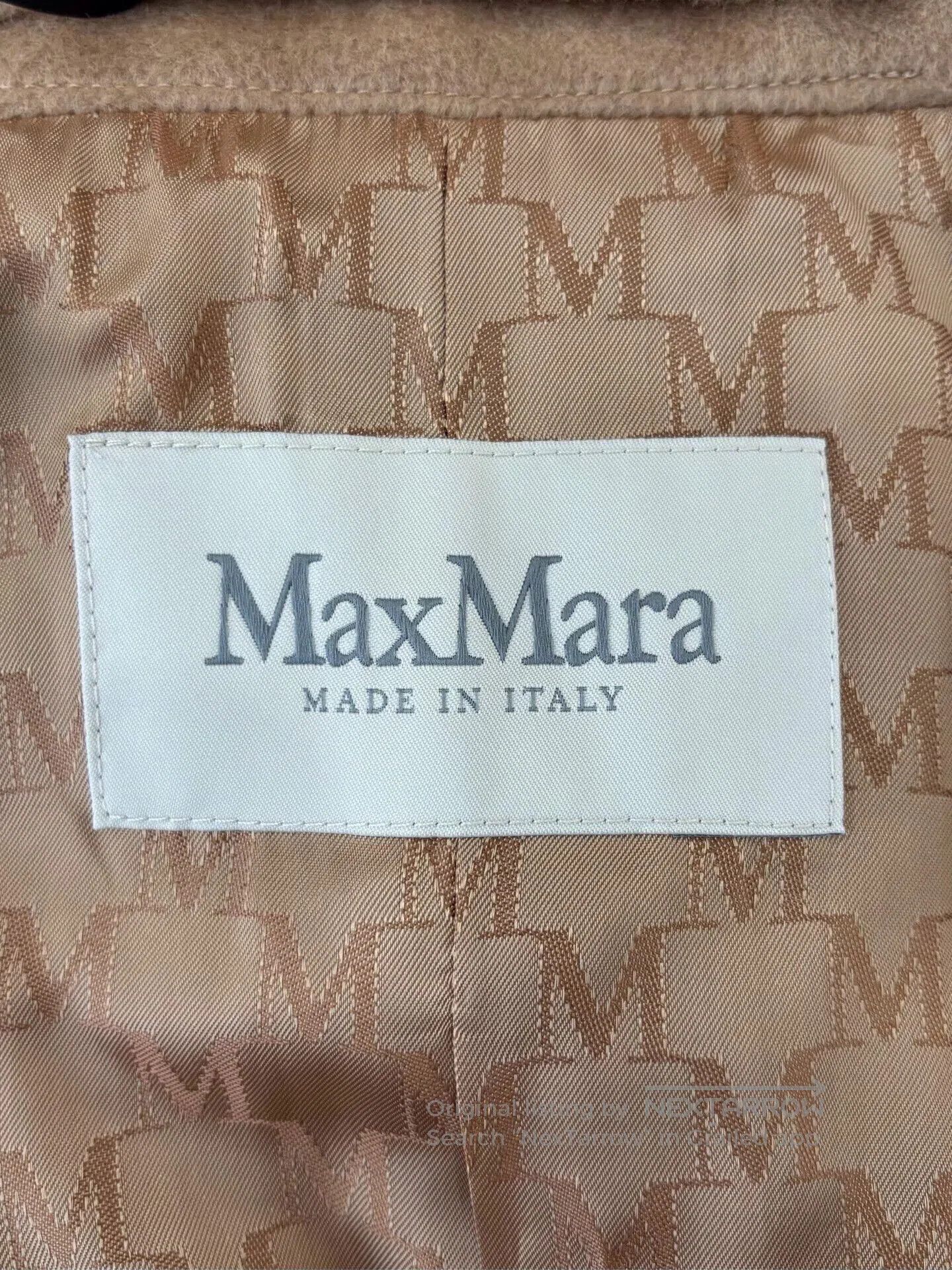Max Mara MaxMara 101801 Women's Camel Wool Coat. Size XXS / US 00 / IT 34 - 6 Thumbnail