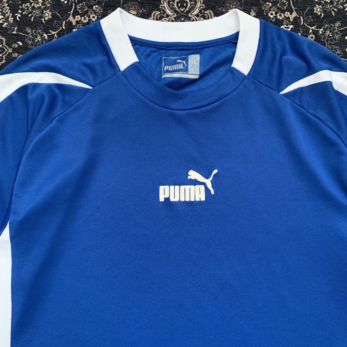 Puma × Vintage Vintage Y2K Puma Center Logo Football Jersey Size US L / EU 52-54 / 3 - 2 Thumbnail