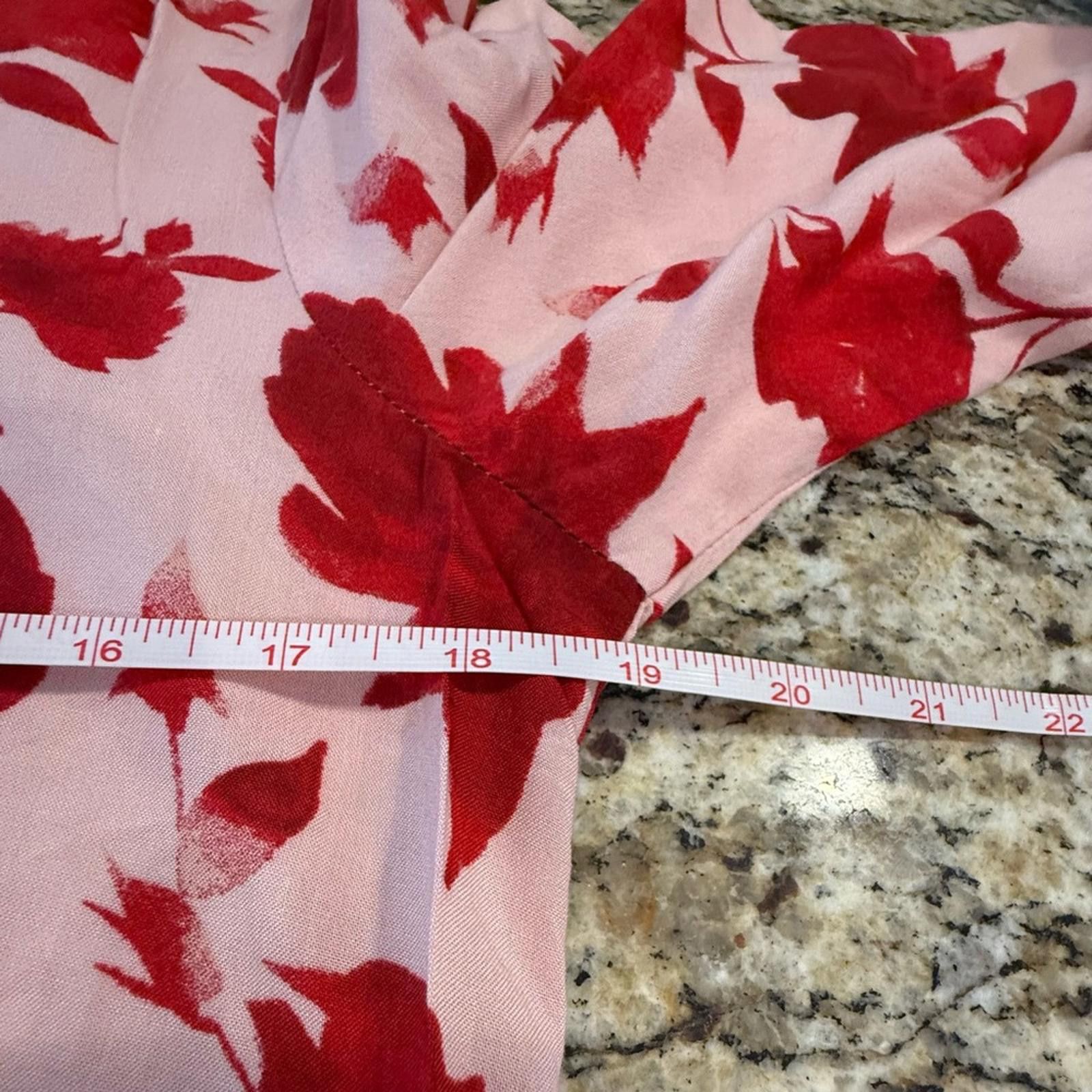 Other Matilda Jane floral pink & red rose boho ruffled top SZ SM Size S / US 4 / IT 40 - 9 Thumbnail