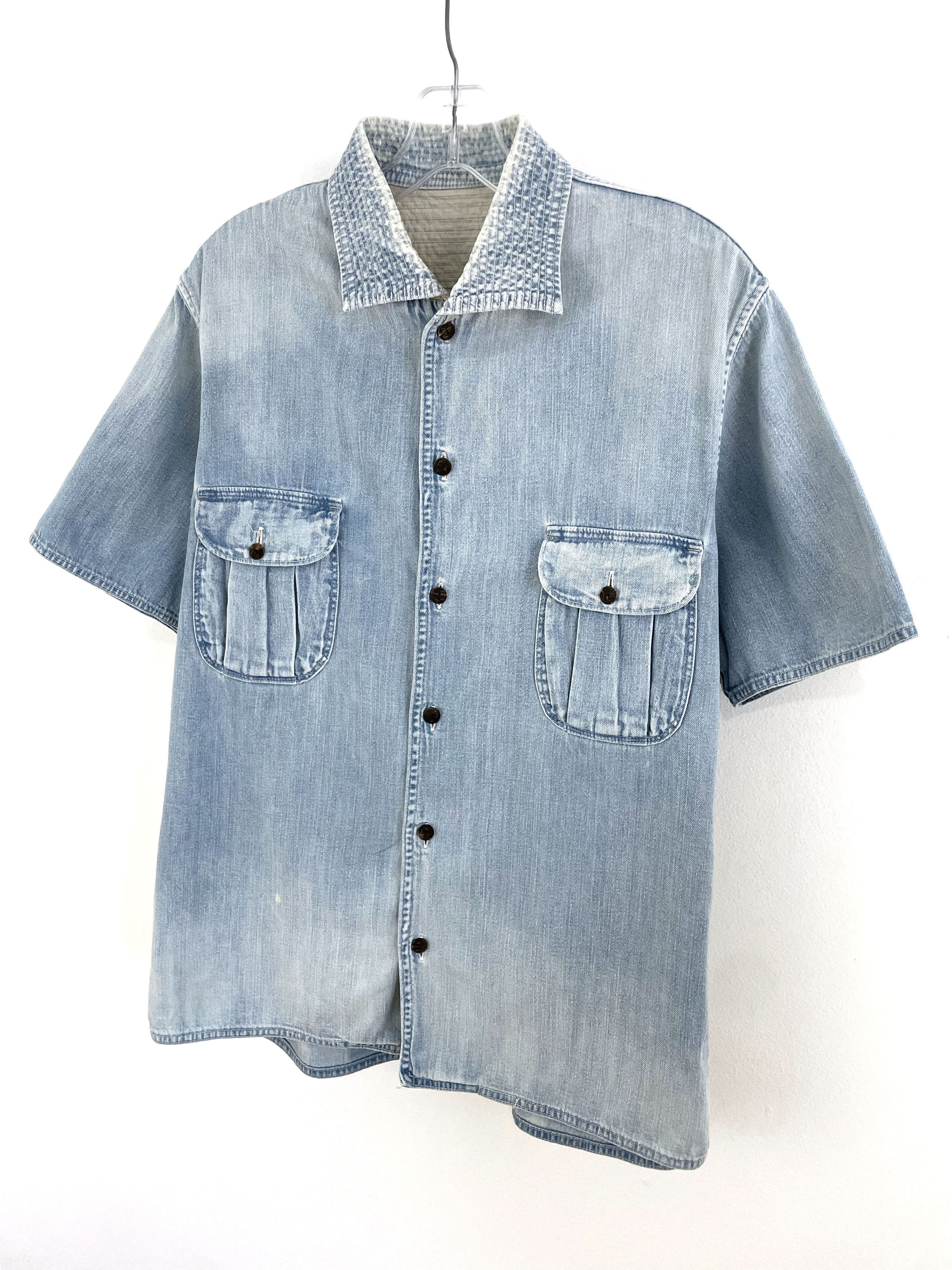Kapital Cargo Denim Shirt Size US L / EU 52-54 / 3 - 2 Thumbnail