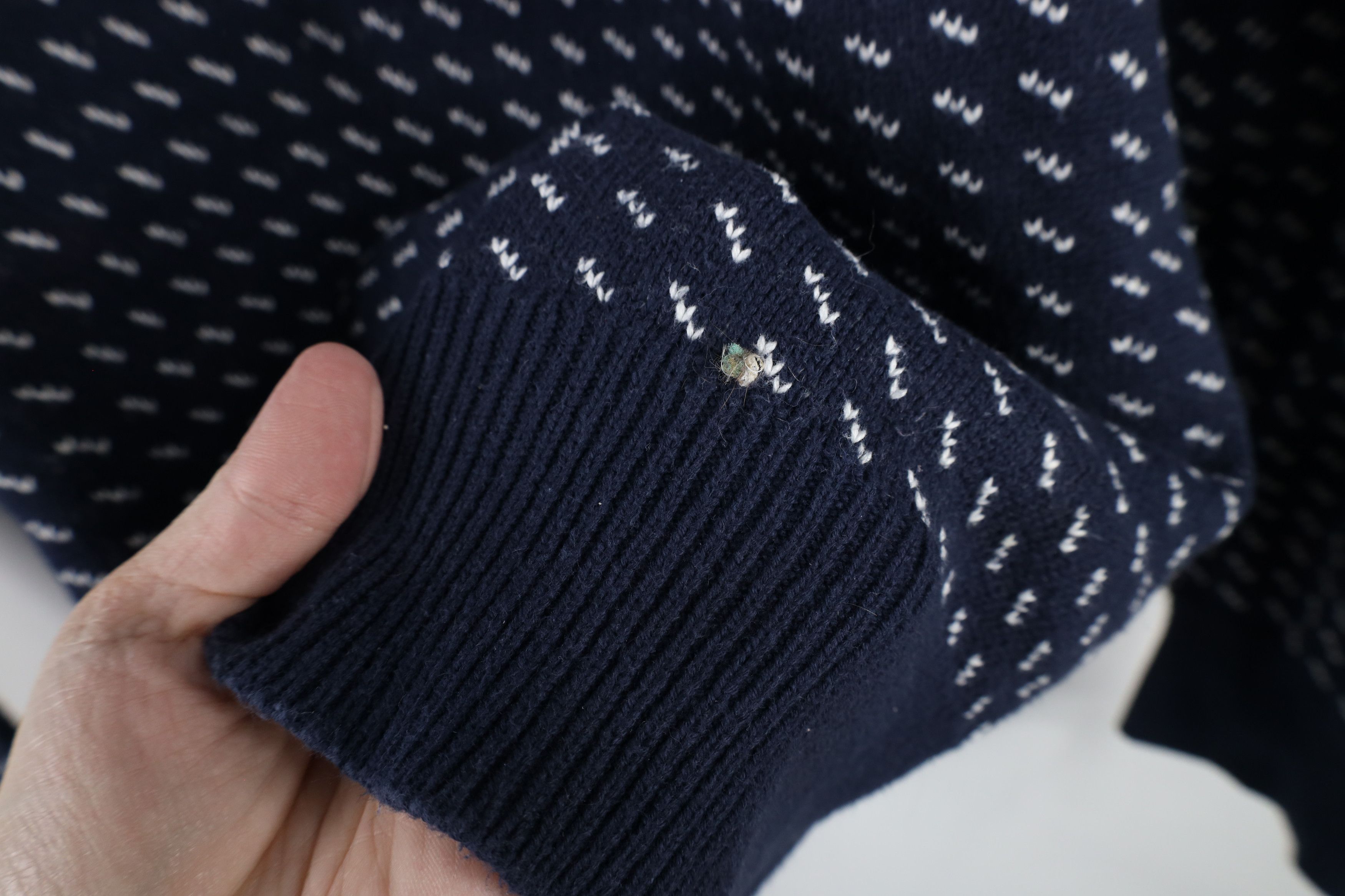 J.Crew Vintage J Crew Cotton Knit Fair Isle Snowflake Sweater Size US L / EU 52-54 / 3 - 6 Thumbnail