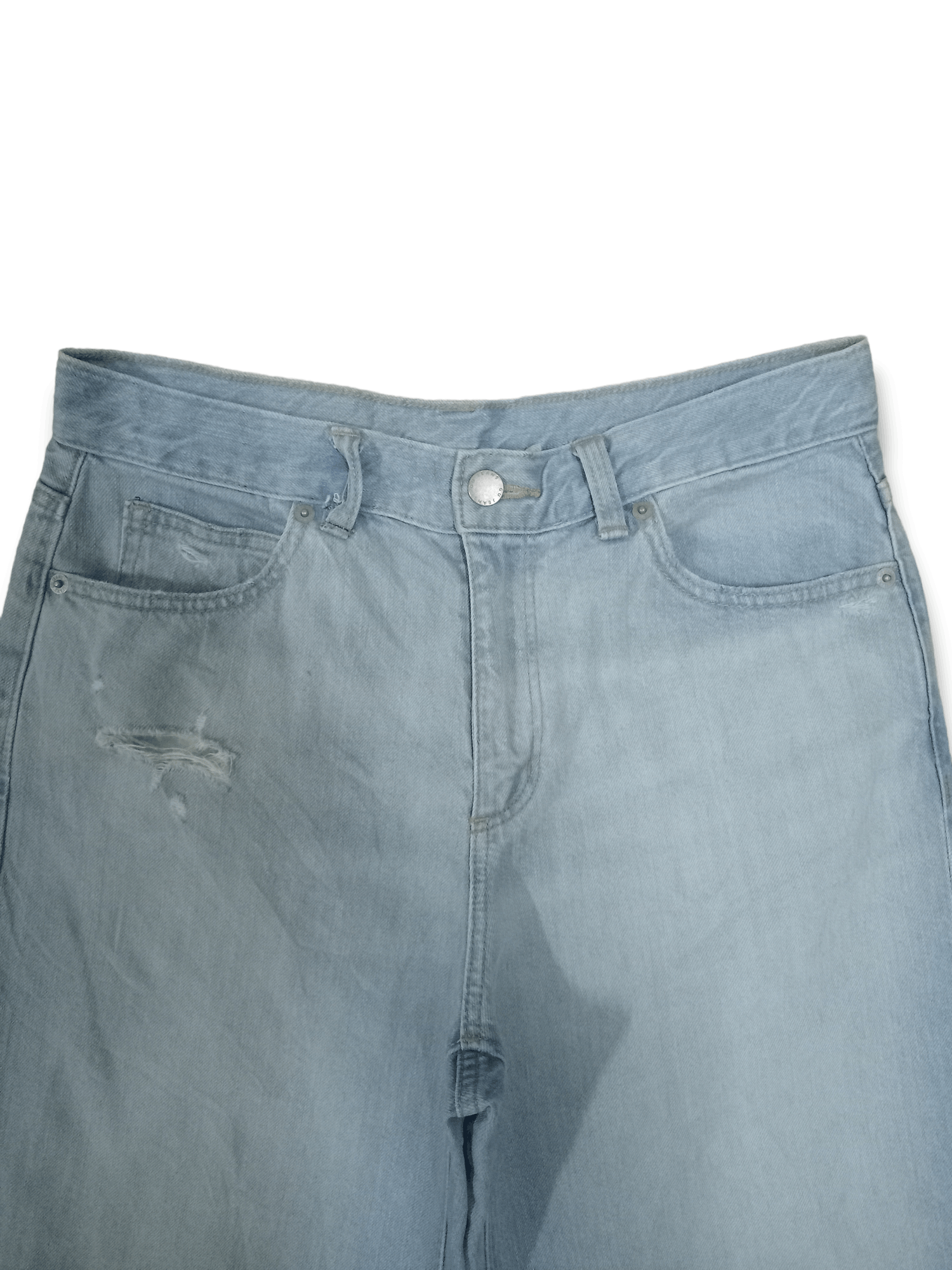 GU Vintage Japanese Gu Baggy Style Flare Jeans 30x30 Size US 30 / EU 46 - 4 Thumbnail