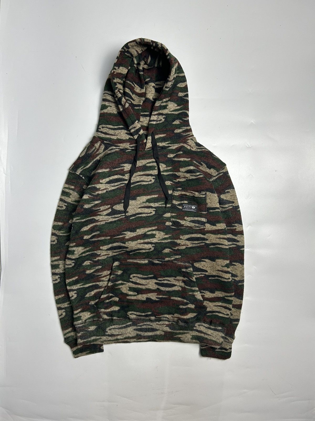 Rusty RUSTY PULL OVER CAMOUFLAGE HOODIE JACKET Size US L / EU 52-54 / 3 - 1 Thumbnail