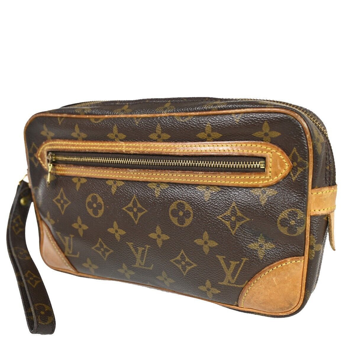 image of Louis Vuitton Marly Dragonne Handbag in Brown, Women's