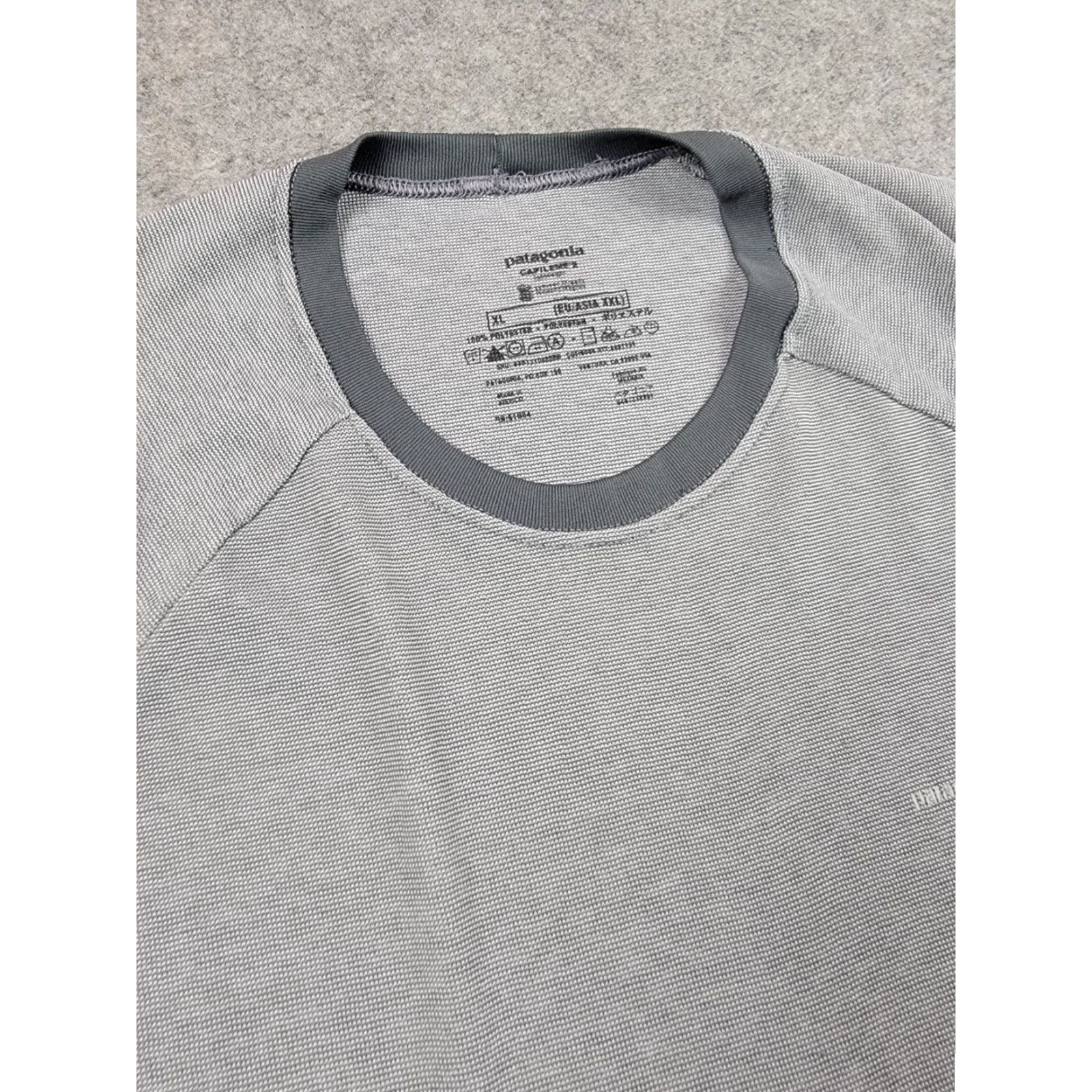 Patagonia Patagonia Shirt Mens XL Gray Capilene Short Sleeve Crew Neck Outdoor Active Hike Size US XL / EU 56 / 4 - 2 Thumbnail