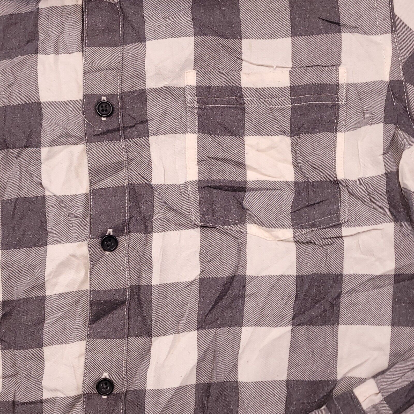 Black Brown 1826 Black Brown 1826 Gingham Flannel Shirt Mens Size Large Gray Size US L / EU 52-54 / 3 - 4 Thumbnail