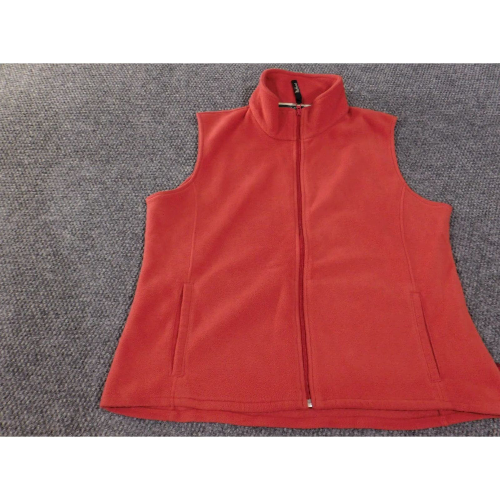 Vintage Woolrich Vest Womens XL Red Full Zip Fleece Outdoor Hiking Warm Layer Shirt Size XL / US 12-14 / IT 48-50 - 2 Thumbnail