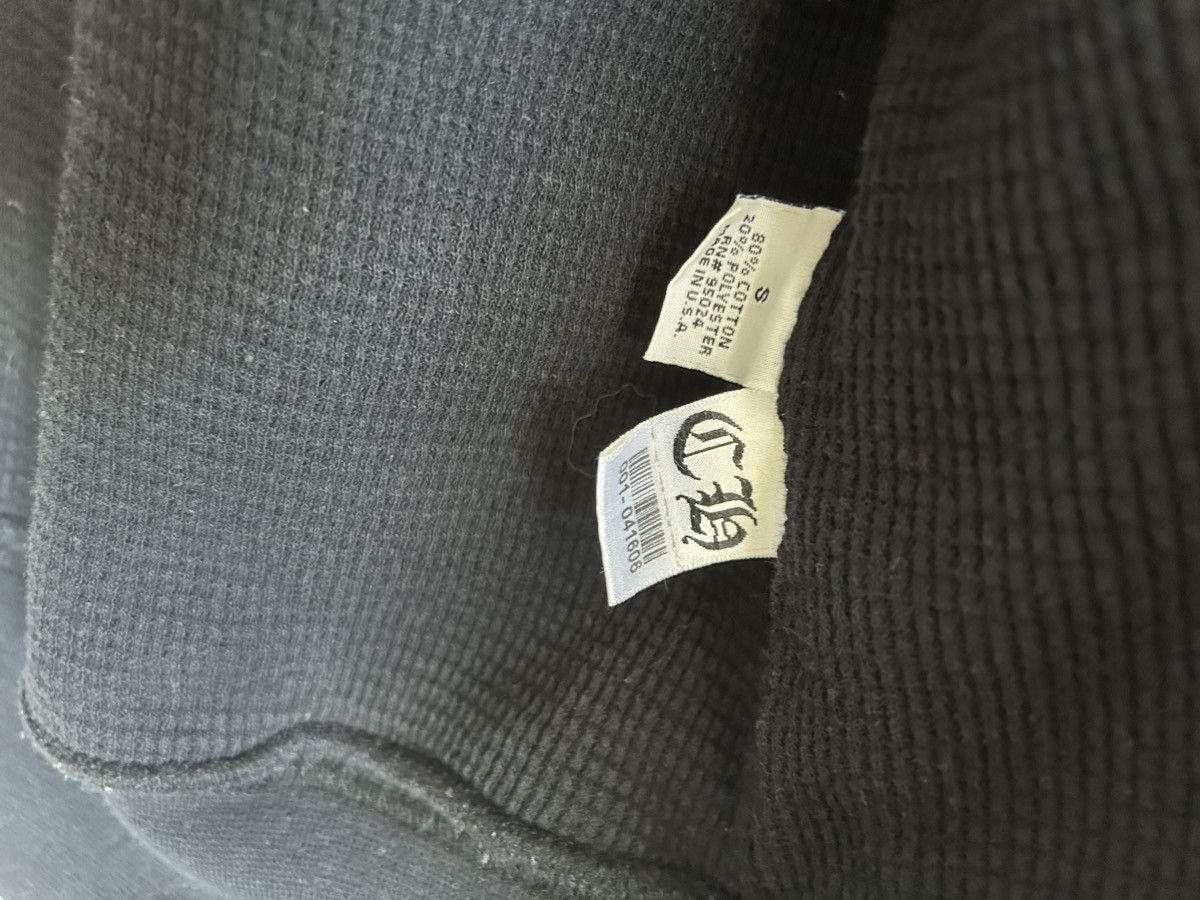 Chrome Hearts Rare Black on Black Thermal Waffle Zip Up Hoodie Size US S / EU 44-46 / 1 - 10 Thumbnail