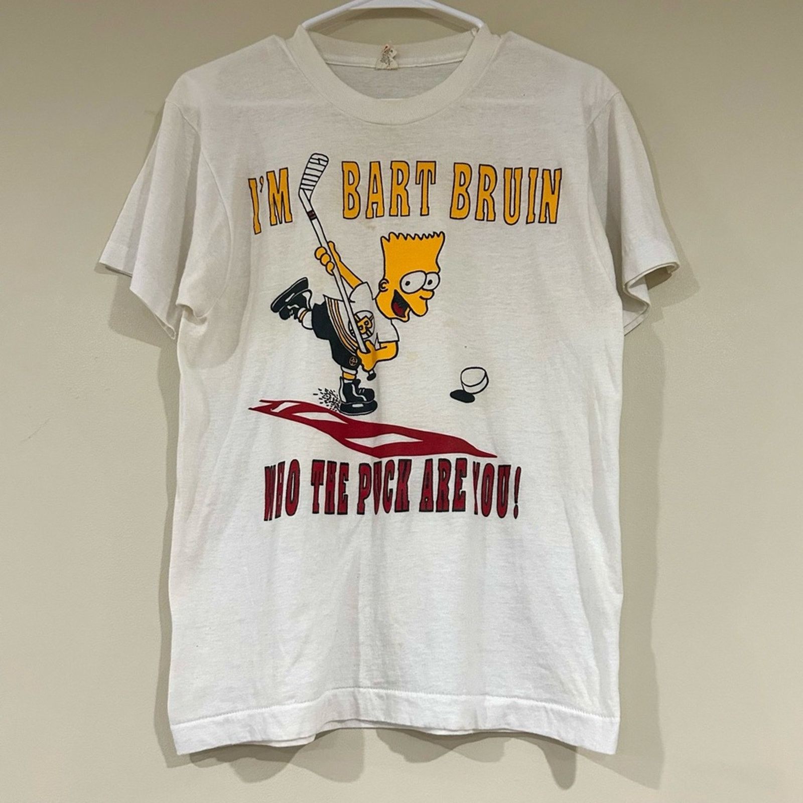 Other Vintage Boston Bruins Bart Simpson Shirt Size US S / EU 44-46 / 1 - 1 Thumbnail