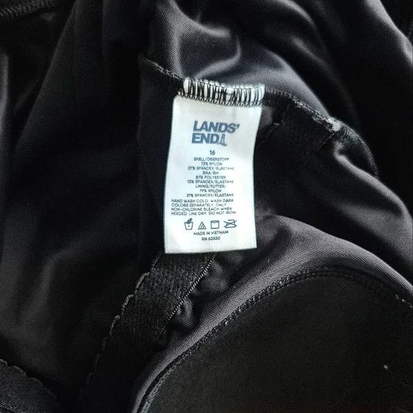 Lands' End Full Coverage One-Piece Swimsuit Sz 16 Size ONE SIZE - 8 Thumbnail