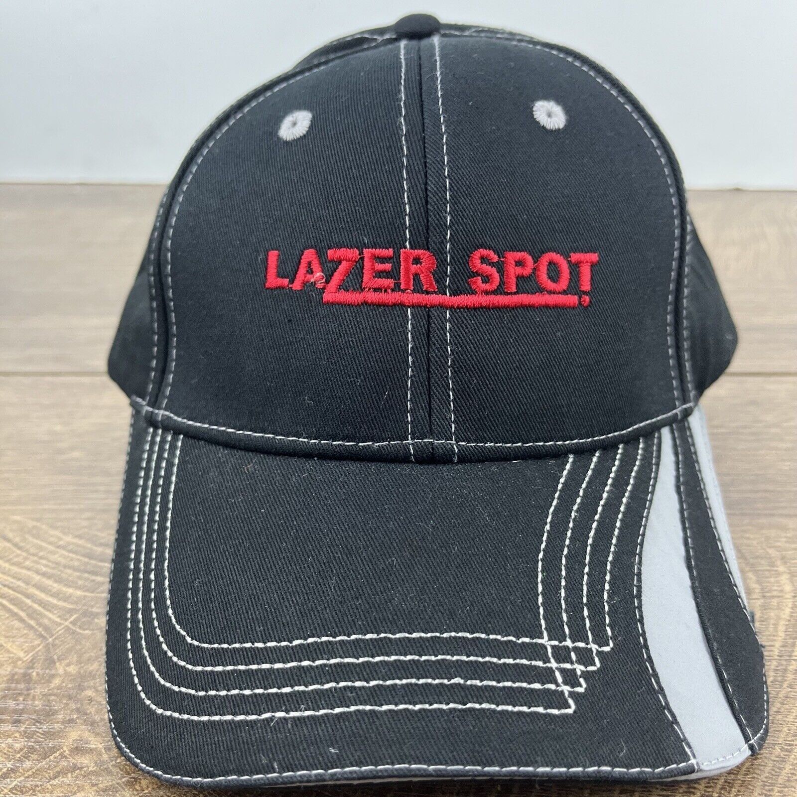 Other Lazer Spot Hat Black Cap Hat Adjustable Hat Black Adult Hat Size ONE SIZE - 3 Thumbnail