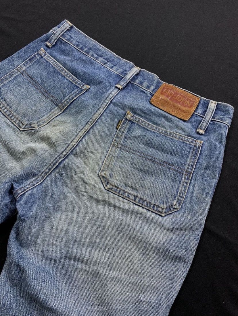 Big John Big Jhon Japanese Distressed super flare denim pants Size US 31 - 4 Thumbnail