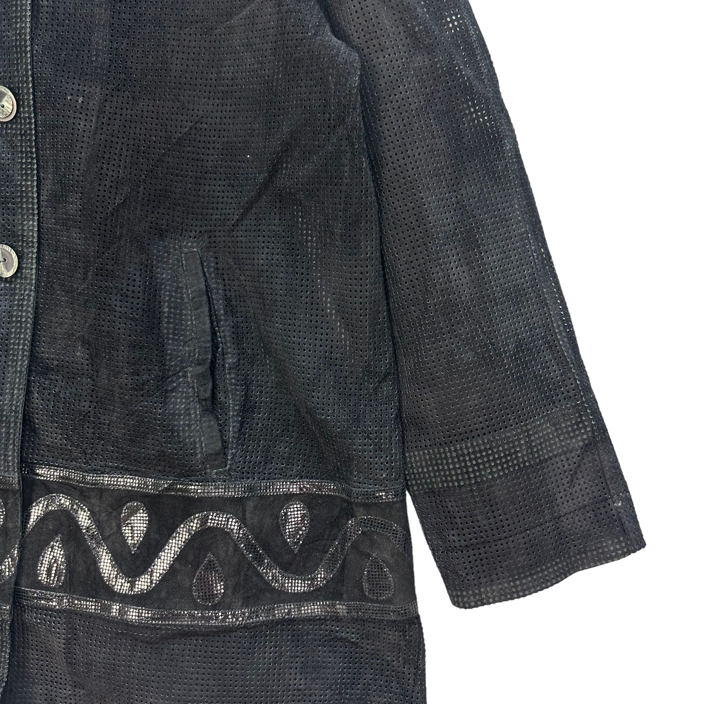 Japanese Brand TALK TO BY TOKYO FUR FULLY MESH LEATHER JACKET #7864-185 Size L / US 10 / IT 46 - 5 Thumbnail