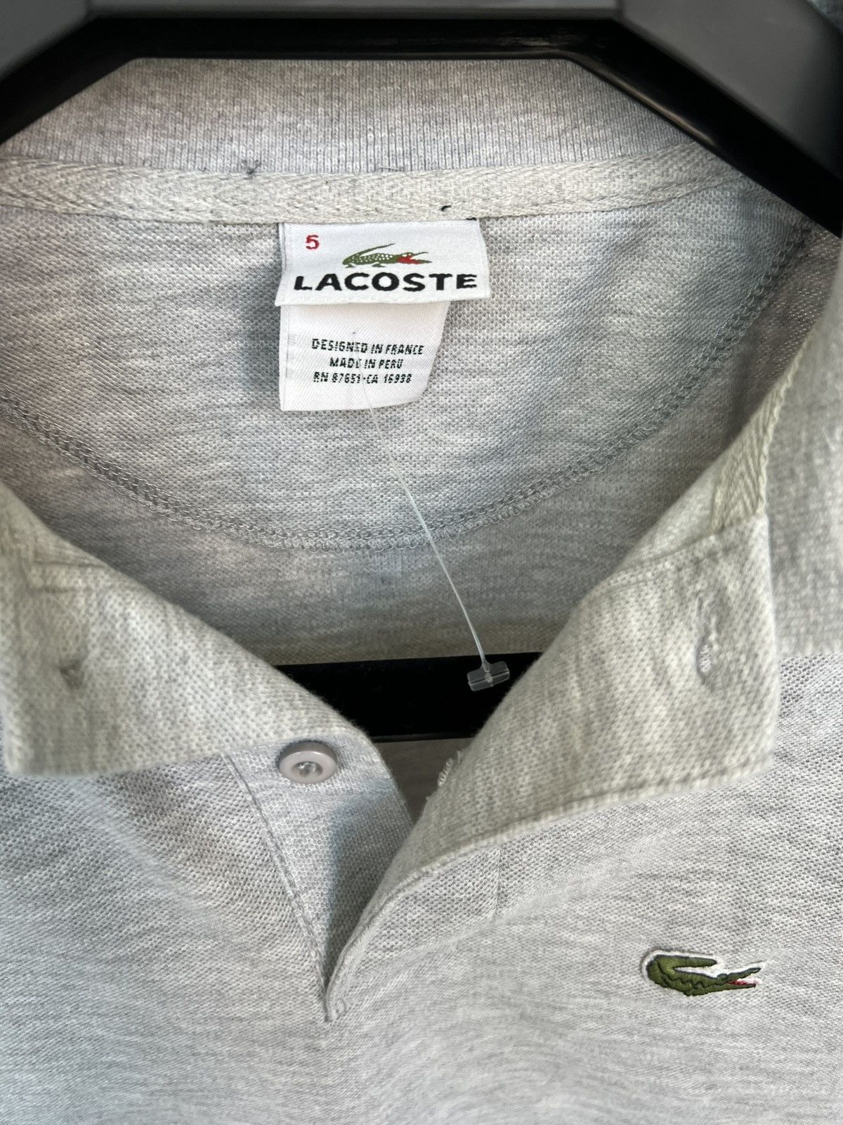 Lacoste Lacoste Grey Polo Size US L / EU 52-54 / 3 - 5 Thumbnail