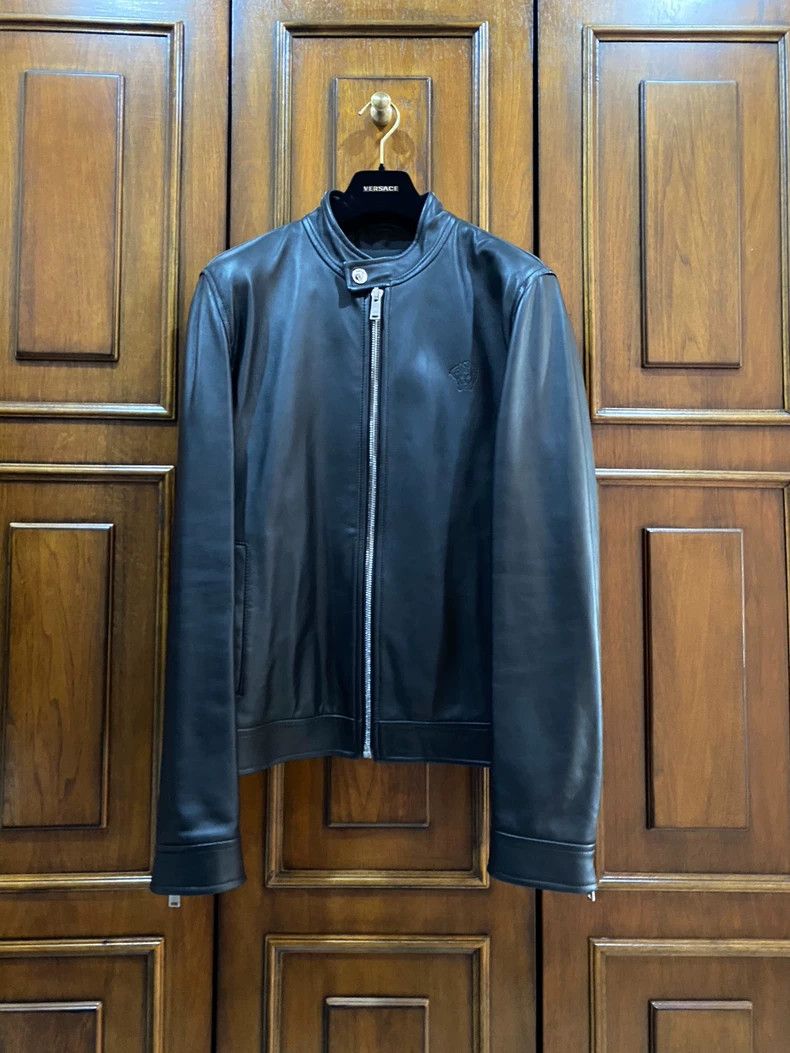 Other Versace Main line genuine leather jacket Size US XL / EU 56 / 4 - 1 Thumbnail