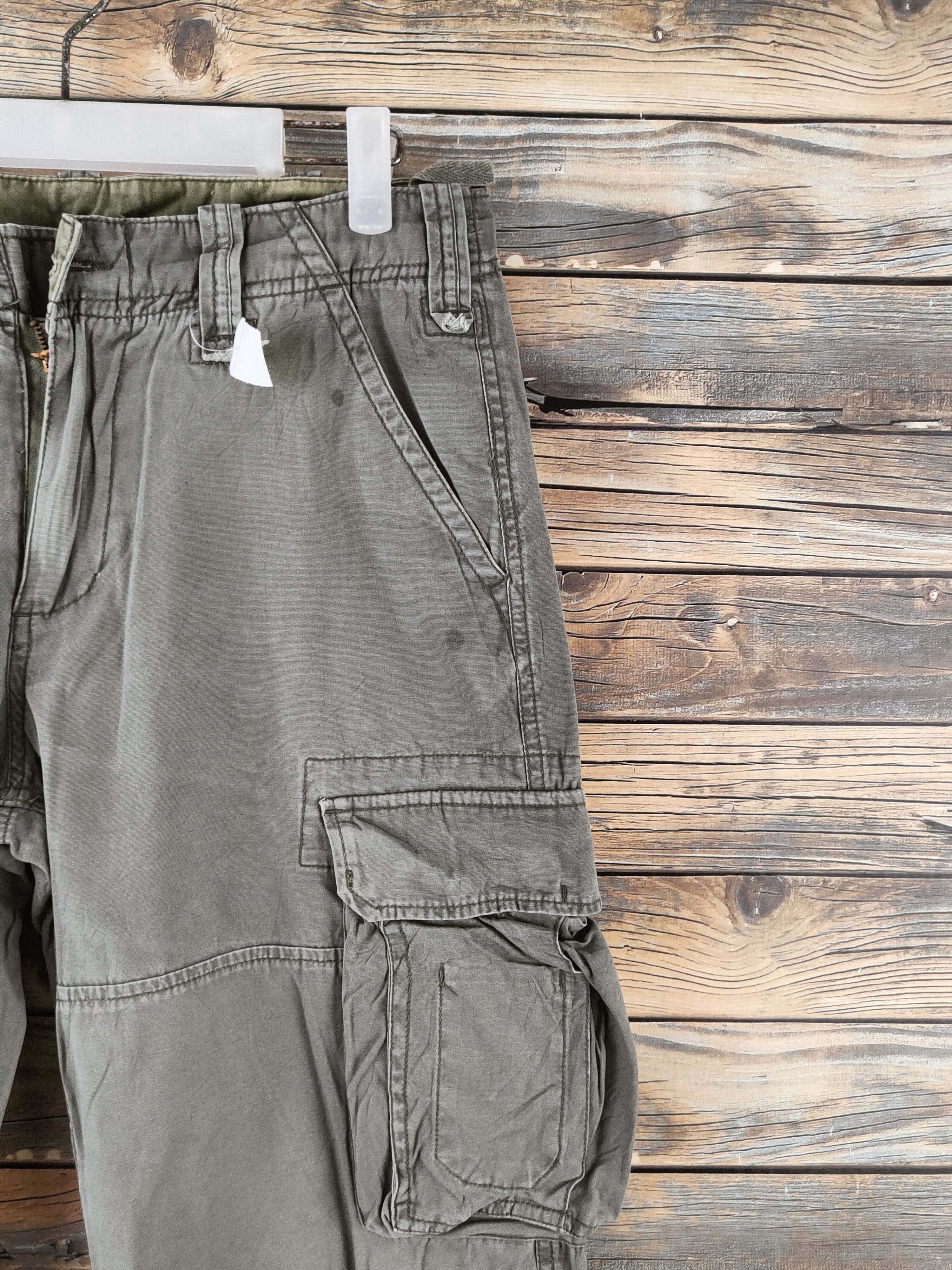 Surplus Research DL Surplus Green Multipocket Cargo Pants #46-954 Size US 31 - 5 Thumbnail
