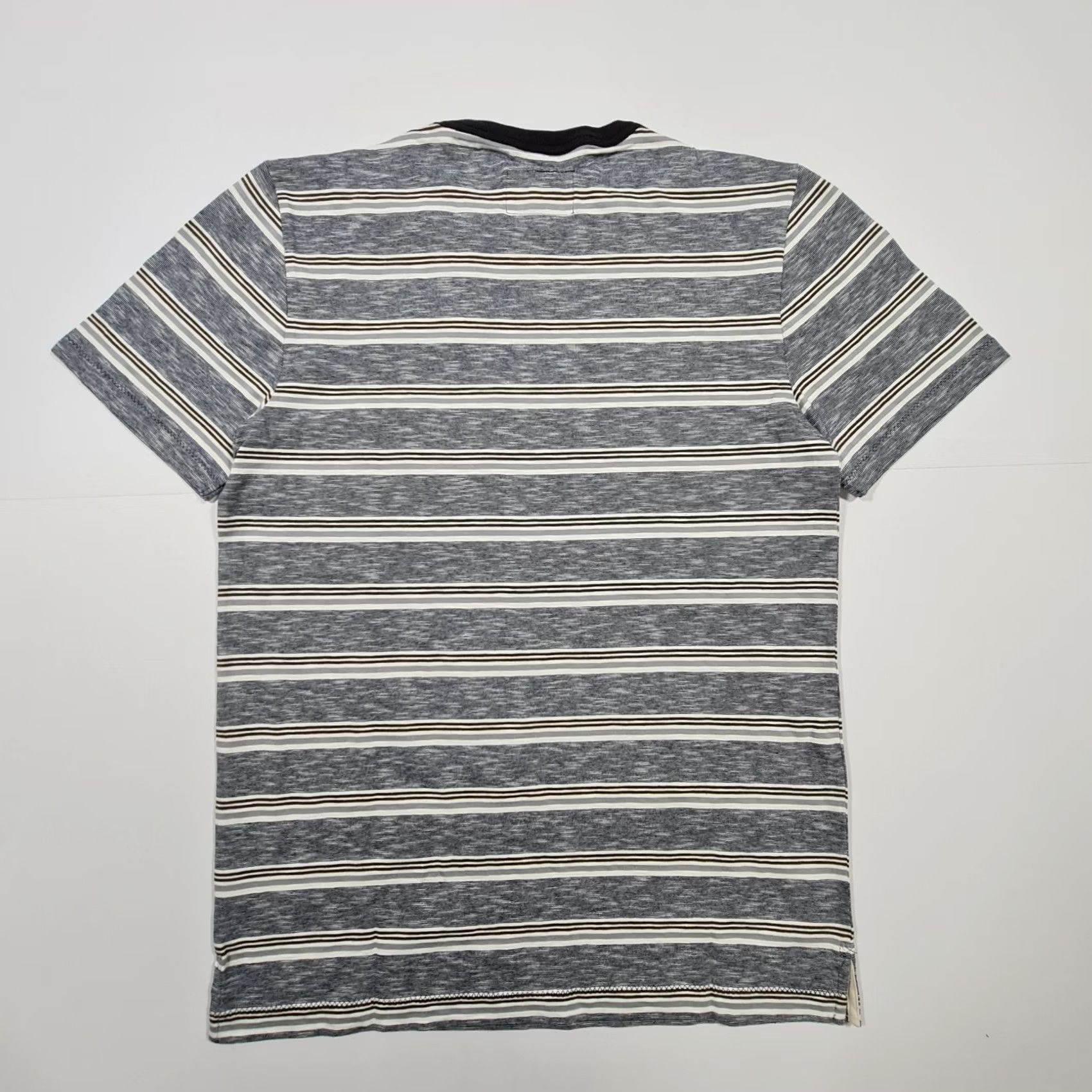 Albam albam Mens T Shirt Blue XS Striped Short Sleeve Top Cotton Tee Size US XS / EU 42 / 0 - 4 Thumbnail