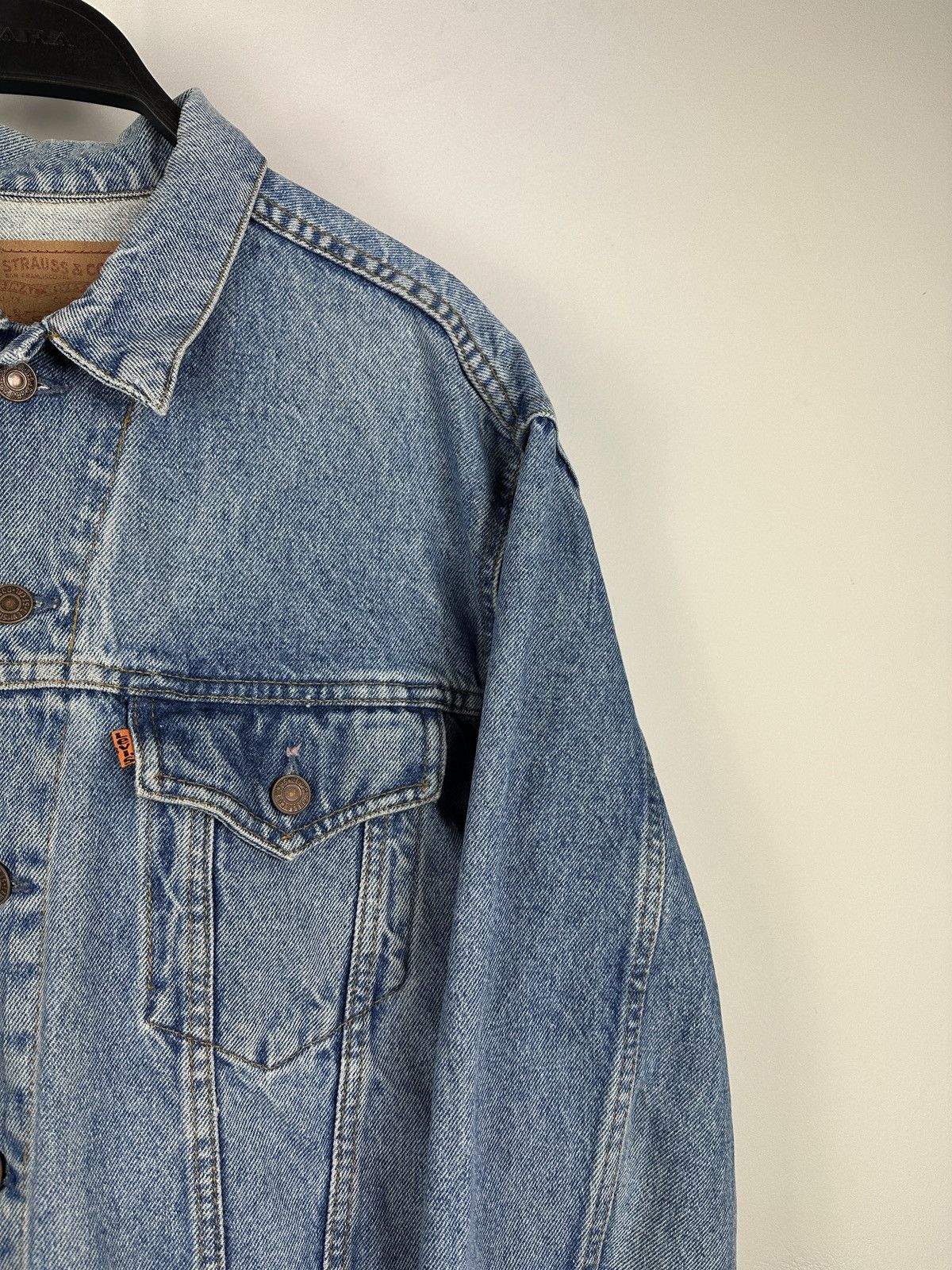 Levi's × Vintage Vintage 90’s Levi's Washed Blue Denim Trucker Jacket Size US M / EU 48-50 / 2 - 3 Thumbnail
